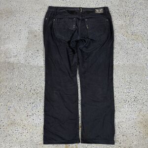 Robin's Jean Denim Men's Size 36x28 Marlon Straight Leg Black Denim Jeans